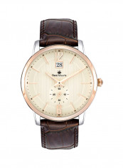 Men's Executive Leather Analog Quartz Wrist Watch R4-80101RM4
