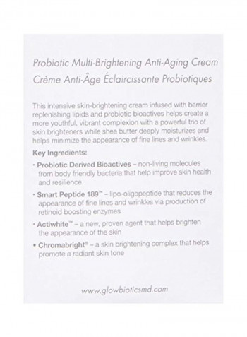 Probiotic Multi-Brightening Anti-Aging Cream 1.7ounce