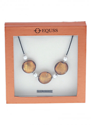 Sterling Silver Crystal And Pearl Necklace
