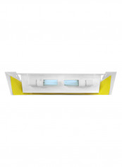 Electric Fly Insect Trap UV Lamp Bug Zapper White/Yellow 700x155x175millimeter