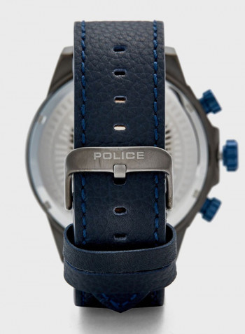Men's Leather Chronograph Watch