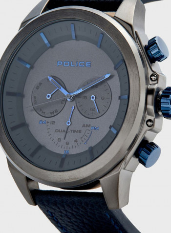Men's Leather Chronograph Watch