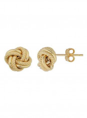 18K Gold Love Knot Earrings