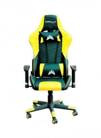 Video Game Chair Yellow/Black 82x59x30cm