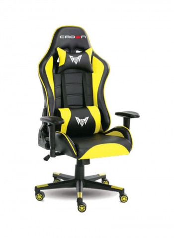 Video Game Chair Yellow/Black 82x59x30cm