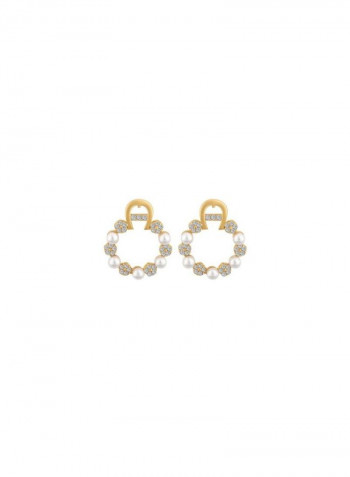 Dangle Pearl Earrings Gold/Silver