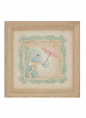 Animals On Parade Framed Wall Art Emily 15.8 x 15.8 x 1.6inch