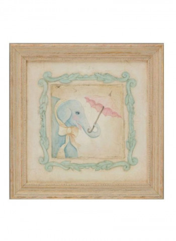 Animals On Parade Framed Wall Art Emily 15.8 x 15.8 x 1.6inch