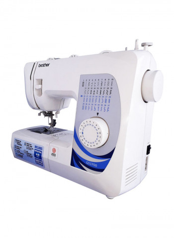 Traditional Metal Chassis Sewing Machine White