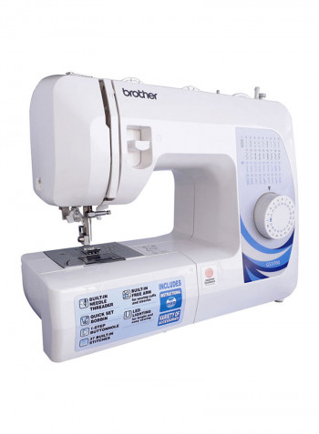 Traditional Metal Chassis Sewing Machine White