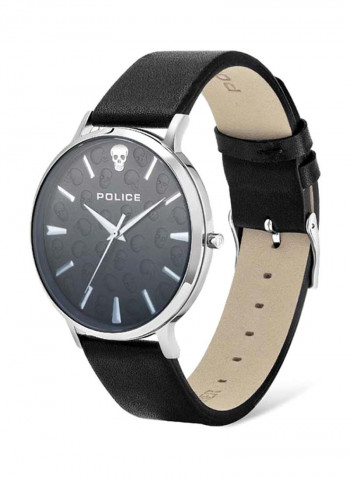 Men's Leather Analog Wrist Watch P 16023JS-02