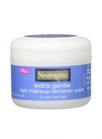Pack Of 6 Eye Extra Gentle Makeup Remover Pads White