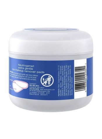 Pack Of 6 Eye Extra Gentle Makeup Remover Pads White