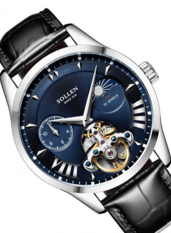 Men's Leather Analog Watch LEN67884