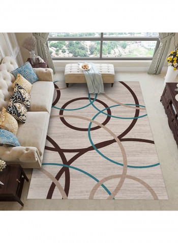 Geometric Pattern Living Room Carpet Multicolour 120x160centimeter