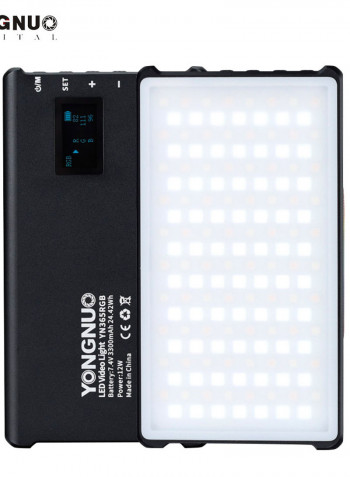 Yongnuo YN365RGB 12W LED Video Pocket Light 2500K-8500K Black