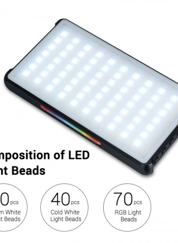Yongnuo YN365RGB 12W LED Video Pocket Light 2500K-8500K Black