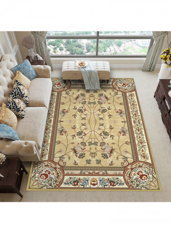 Floral Pattern Comfy Anti-Skidding Carpet Multicolour 120x160centimeter