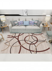 Geometric Pattern Living Room Carpet Multicolour 120x160centimeter