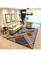 Anti-Slip Living Room Carpet Multicolour 120x160centimeter
