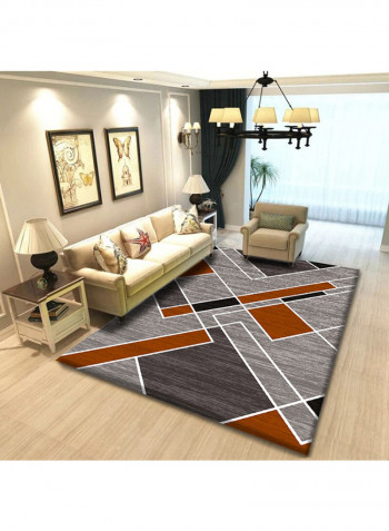 Anti-Slip Living Room Carpet Multicolour 120x160centimeter
