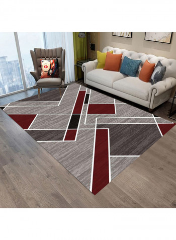 Anti-Slip Living Room Carpet Multicolour 120x160centimeter