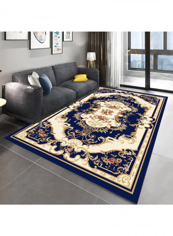 Flowers Pattern Rectangular Carpet Multicolour 120x160centimeter