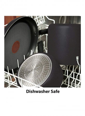 3-Piece Thermo-Spot Heat Indicator Cookware Set Black 18.5x12.5x5inch