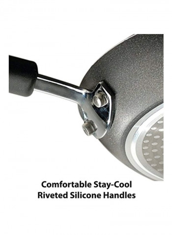 3-Piece Thermo-Spot Heat Indicator Cookware Set Black 18.5x12.5x5inch