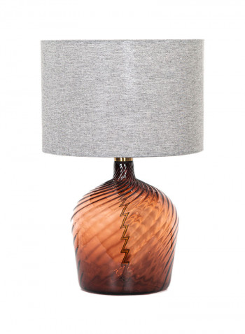 Handmade Table Lamp Featuring Glasswork Maple Brown 53cm