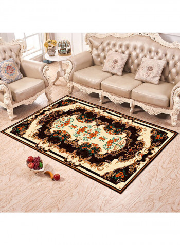 Floral Non-Slip Rectangular Carpet Multicolour 120x160centimeter