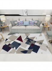Geometric Pattern Living Room Carpet Multicolour 120x160centimeter