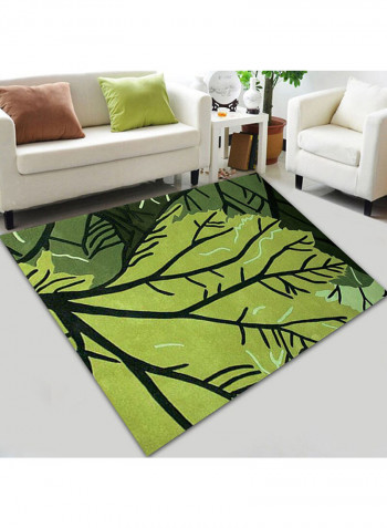 Tree Pattern Living Room Carpet Multicolour 120x160centimeter