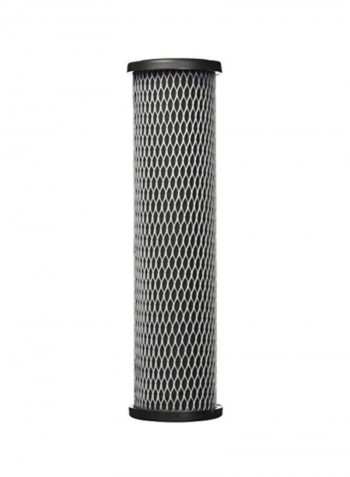 12-Piece Carbon Water Filter Black/White 10x2.5inch