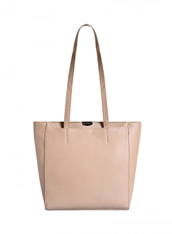 Polyester Blend Handbag LWHB02138BEIGE Brown
