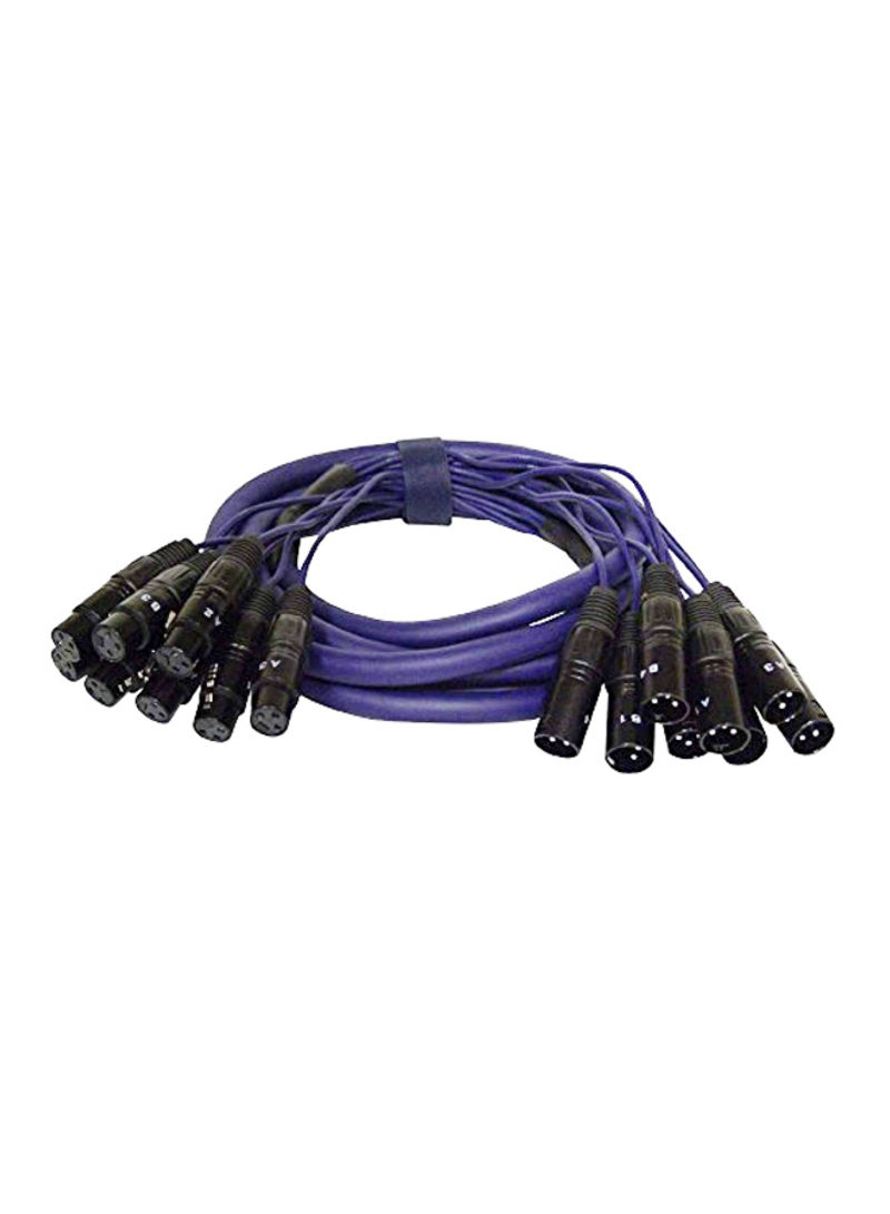 XLR Male to XLR Female Audio Connection Cord 20feet Purple/Black