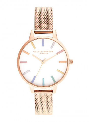 Women's Stainless Steel Rainbow Dial Analog  Watch OB16RB24