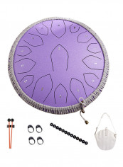 14-Inch 15-Tone Steel Tongue Drum Set