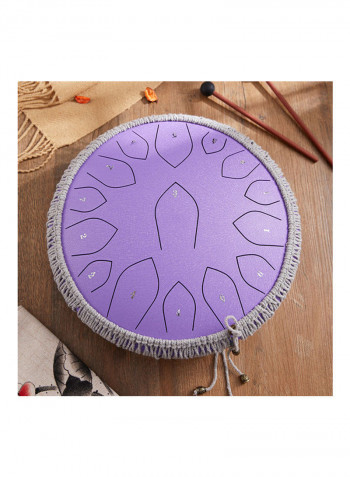 14-Inch 15-Tone Steel Tongue Drum Set