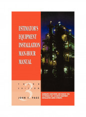 Estimator's Equipment Installation Man-Hour Manual Paperback 3