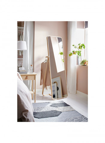 Standing Mirror White 52x167centimeter