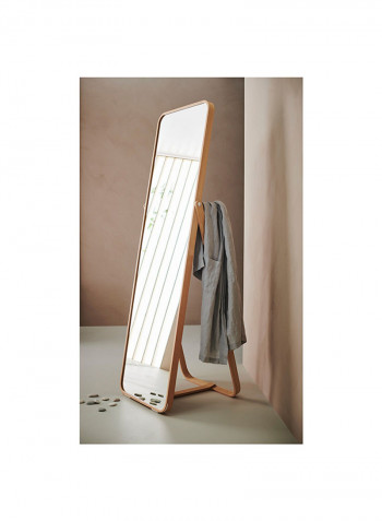 Standing Mirror White 52x167centimeter