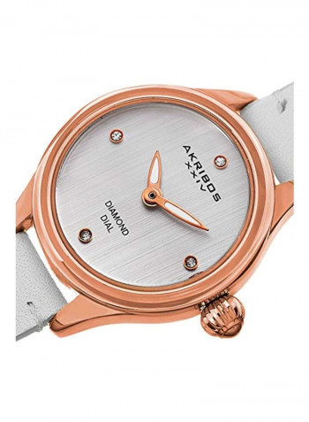 Women's Water Resistance Leather Analog Watch AK750WTR