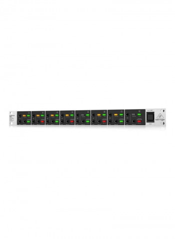 Mains With Phantom Powered 8-Channel DI-Box DI800V2 Black/Grey