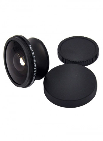 HD Fisheye Lens For Sony Camera Black