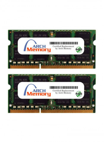 2-Piece SODIMM DDR3 RAM For Lenovo ThinkPad T440p 20AN006MUS 8GB Green