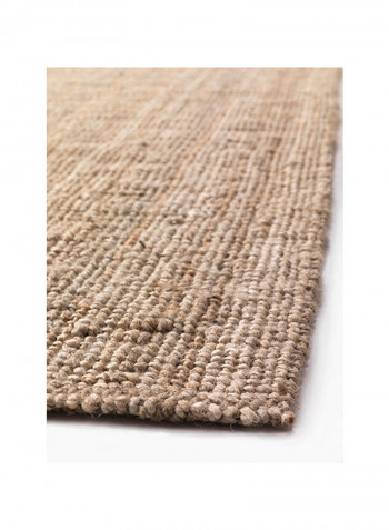 Flatwoven Handmade Area Rug Beige 300 x 200centimeter