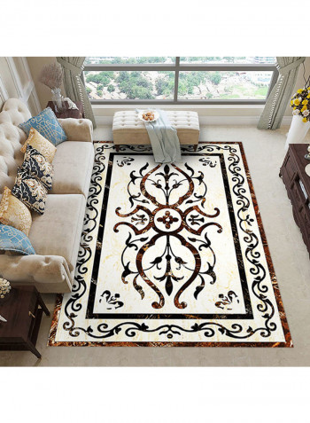 Non-Skid Living Room Carpet Multicolour 120x160centimeter