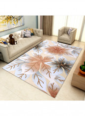 3D Plant Pattern Living Room Carpet Multicolour 120x160centimeter