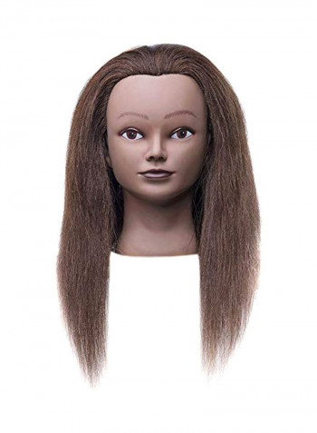 Afro Curl Hair Extension With Clamp Brown 20inch